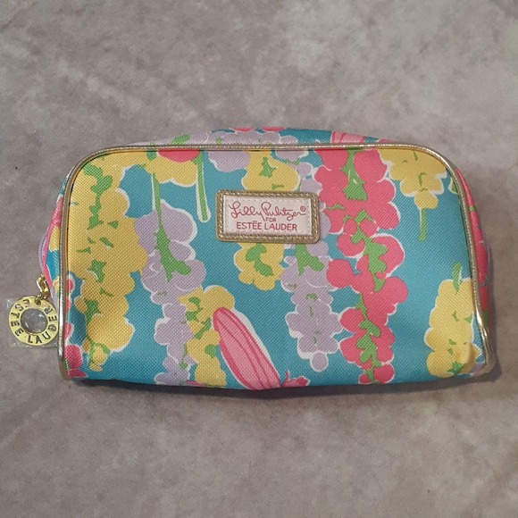 Lot of 4 Estee Lauder Cosmetic Bags Small Pouches Lilly Pulitzer Colorful - Picture 2 of 14